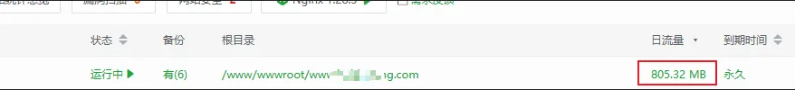宝塔网站截图